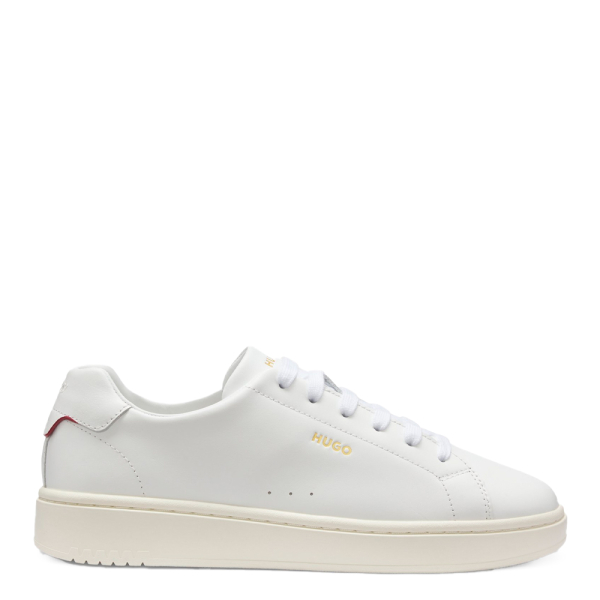 Hugo Boss Baskets en cuir nappa avec logo - 42 Blanc- Ref 162 €